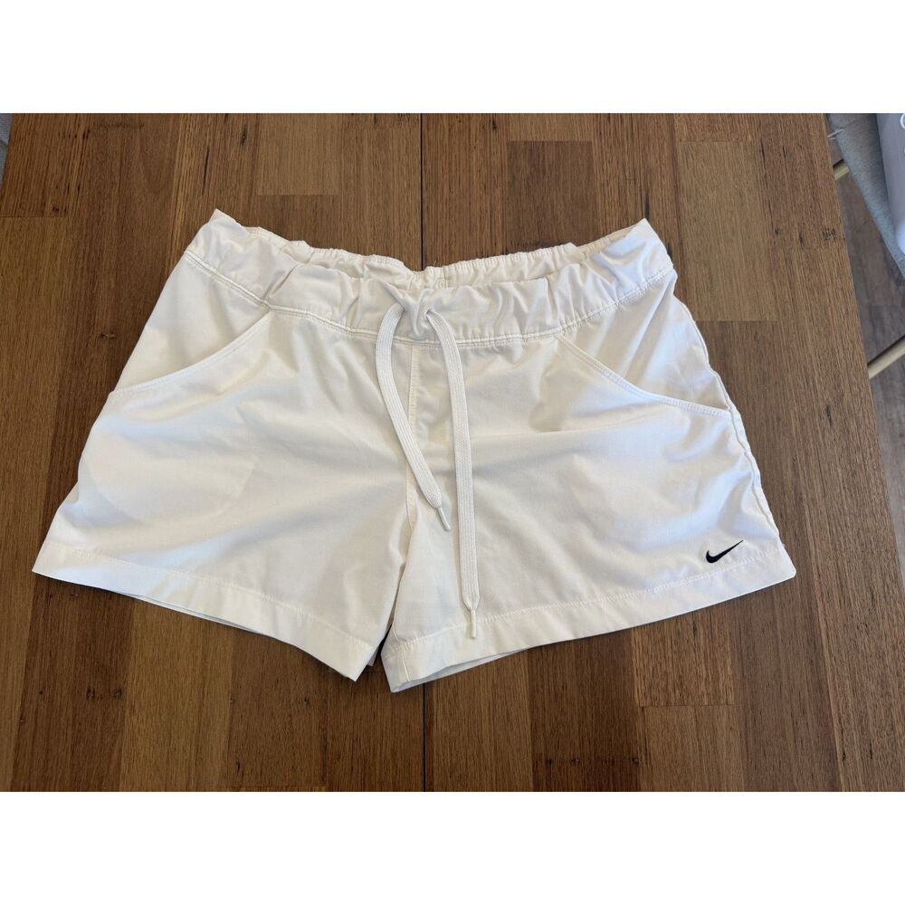 Nike Fit DRY White Athletic Running Shorts Women's Size Large